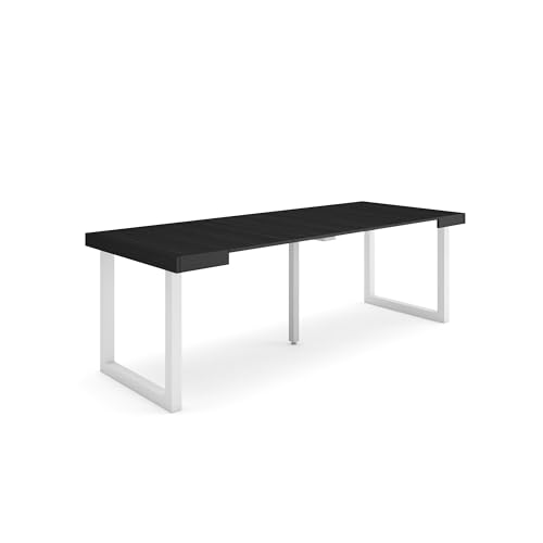 Skraut Home | Ausziehbarertisch | Multifunktionaler ausziehbarer | 220 | Für 10 Gäste | Massivholz Beine | Moderner Stil | Schwarz Skraut Home | Ausziehbarertisch | Multifunktionaler ausziehbarer | 220 | Für 10 Gäste | Massivholz Beine | Moderner Stil | Schwarz von Skraut Home