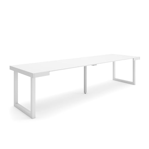 Skraut Home | Ausziehbarertisch | Multifunktionaler ausziehbarer | 300 | Für 14 Gäste | Massivholz Beine | Moderner Stil | Weiß Skraut Home | Ausziehbarertisch | Multifunktionaler ausziehbarer | 300 | Für 14 Gäste | Massivholz Beine | Moderner Stil | Weiß von Skraut Home