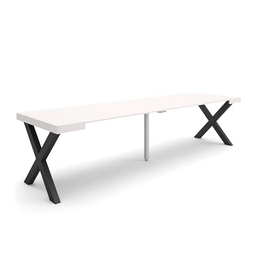 Skraut Home | Ausziehbarertisch | Multifunktionaler ausziehbarer | 300 | Für 14 Gäste | Massivholz Beine | Moderner Stil | Weiß Skraut Home | Ausziehbarertisch | Multifunktionaler ausziehbarer | 300 | Für 14 Gäste | Massivholz Beine | Moderner Stil | Weiß von Skraut Home