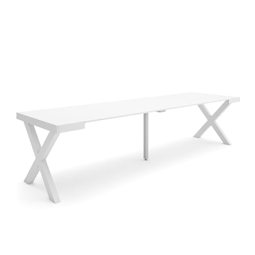 Skraut Home | Ausziehbarertisch | Multifunktionaler ausziehbarer | 300 | Für 14 Gäste | Massivholz Beine | Moderner Stil | Weiß Skraut Home | Ausziehbarertisch | Multifunktionaler ausziehbarer | 300 | Für 14 Gäste | Massivholz Beine | Moderner Stil | Weiß von Skraut Home
