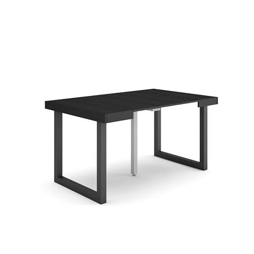 Skraut Home | Ausziehbarertisch | Multifunktionaler ausziehbarer | 140 | Für 6 Gäste | Massivholz Beine | Moderner Stil | Schwarz Skraut Home | Ausziehbarertisch | Multifunktionaler ausziehbarer | 140 | Für 6 Gäste | Massivholz Beine | Moderner Stil | Schwarz von Skraut Home