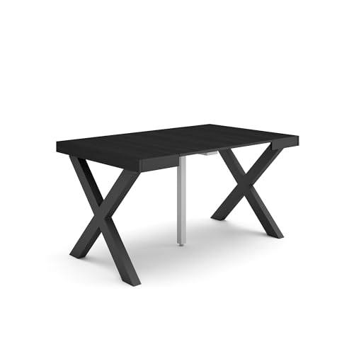 Skraut Home | Ausziehbarertisch | Multifunktionaler ausziehbarer | 140 | Für 6 Gäste | Massivholz Beine | Moderner Stil | Schwarz Skraut Home | Ausziehbarertisch | Multifunktionaler ausziehbarer | 140 | Für 6 Gäste | Massivholz Beine | Moderner Stil | Schwarz von Skraut Home