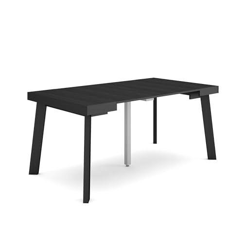 Skraut Home | Ausziehbarertisch | Multifunktionaler ausziehbarer | 160 | Für 8 Gäste | Hölzerne Beine | Moderner Stil | Schwarz Skraut Home | Ausziehbarertisch | Multifunktionaler ausziehbarer | 160 | Für 8 Gäste | Hölzerne Beine | Moderner Stil | Schwarz von Skraut Home