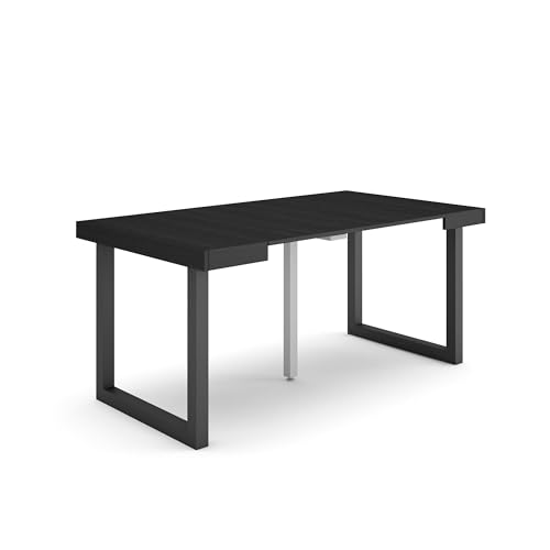 Skraut Home | Ausziehbarertisch | Multifunktionaler ausziehbarer | 160 | Für 8 Gäste | Massivholz Beine | Moderner Stil | Schwarz Skraut Home | Ausziehbarertisch | Multifunktionaler ausziehbarer | 160 | Für 8 Gäste | Massivholz Beine | Moderner Stil | Schwarz von Skraut Home