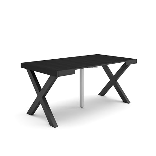 Skraut Home | Ausziehbarertisch | Multifunktionaler ausziehbarer | 160 | Für 8 Gäste | Massivholz Beine | Moderner Stil | Schwarz Skraut Home | Ausziehbarertisch | Multifunktionaler ausziehbarer | 160 | Für 8 Gäste | Massivholz Beine | Moderner Stil | Schwarz von Skraut Home