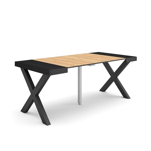 Skraut Home | Ausziehbarertisch | Multifunktionaler ausziehbarer | 180 | Für 8 Gäste | Massivholz Beine | Moderner Stil | Schwarz Eiche Skraut Home | Ausziehbarertisch | Multifunktionaler ausziehbarer | 180 | Für 8 Gäste | Massivholz Beine | Moderner Stil | Schwarz Eiche von Skraut Home