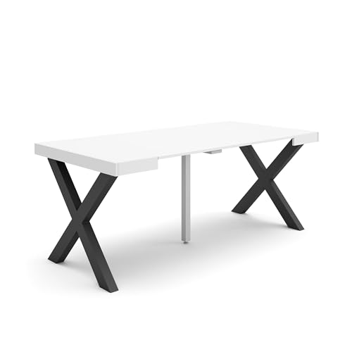 Skraut Home | Ausziehbarertisch | Multifunktionaler ausziehbarer | 180 | Für 8 Gäste | Massivholz Beine | Moderner Stil | Weiß Skraut Home | Ausziehbarertisch | Multifunktionaler ausziehbarer | 180 | Für 8 Gäste | Massivholz Beine | Moderner Stil | Weiß von Skraut Home