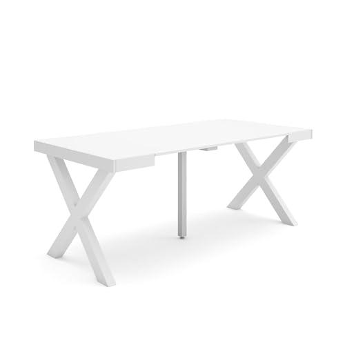 Skraut Home | Ausziehbarertisch | Multifunktionaler ausziehbarer | 180 | Für 8 Gäste | Massivholz Beine | Moderner Stil | Weiß Skraut Home | Ausziehbarertisch | Multifunktionaler ausziehbarer | 180 | Für 8 Gäste | Massivholz Beine | Moderner Stil | Weiß von Skraut Home