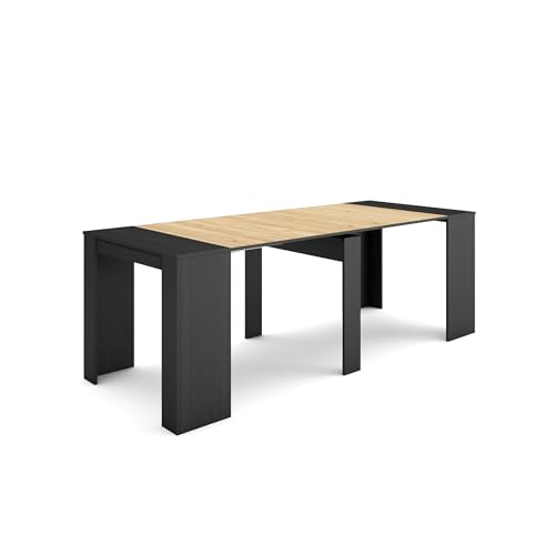 Skraut Home | Ausziehbarertisch | Multifunktionaler ausziehbarer | 220 | Für 10 Gäste | Esszimmertische | Moderner Stil | Schwarz Eiche Skraut Home | Ausziehbarertisch | Multifunktionaler ausziehbarer | 220 | Für 10 Gäste | Esszimmertische | Moderner Stil | Schwarz Eiche von Skraut Home