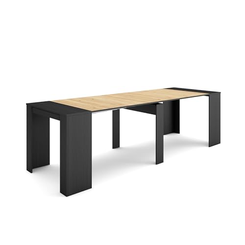 Skraut Home | Ausziehbarertisch | Multifunktionaler ausziehbarer | 260 | Für 12 Gäste | Esszimmertische | Moderner Stil | Schwarz Eiche Skraut Home | Ausziehbarertisch | Multifunktionaler ausziehbarer | 260 | Für 12 Gäste | Esszimmertische | Moderner Stil | Schwarz Eiche von Skraut Home