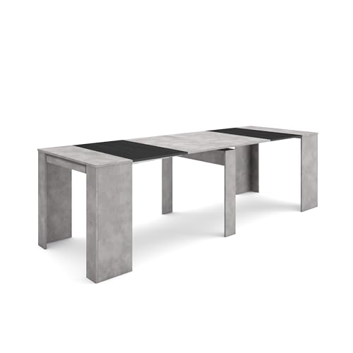 Skraut Home | Ausziehbarertisch | Multifunktionaler ausziehbarer | 260 | Für 12 Gäste | Esszimmertische | Moderner Stil | Zement von Skraut Home