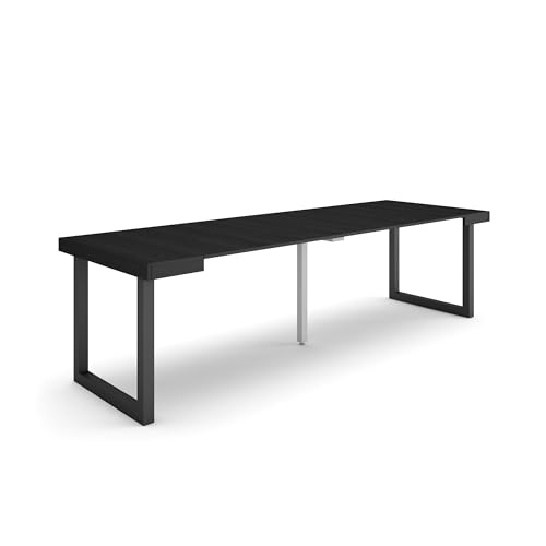Skraut Home | Ausziehbarertisch | Multifunktionaler ausziehbarer | 260 | Für 12 Gäste | Massivholz Beine | Moderner Stil | Schwarz Skraut Home | Ausziehbarertisch | Multifunktionaler ausziehbarer | 260 | Für 12 Gäste | Massivholz Beine | Moderner Stil | Schwarz von Skraut Home