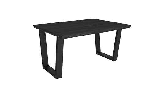 Skraut Home | Esszimmertisch | Küchentisch, Esstisch | 140x90x74 cm | Für 6 Gäste | Stubentisch | Industrieller Stil | Schwarz Skraut Home | Esszimmertisch | Küchentisch, Esstisch | 140x90x74 cm | Für 6 Gäste | Stubentisch | Industrieller Stil | Schwarz von Skraut Home