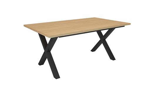 Skraut Home | Esszimmertisch | Küchentisch, Esstisch | 167x90x74 cm | Für 8 Gäste | Stubentisch | Moderner Stil | Eiche Soft von Skraut Home