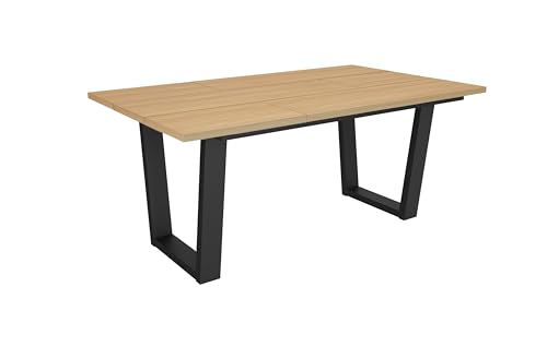 Skraut Home | Esszimmertisch | Küchentisch, Esstisch | 167x90x74 cm | Für 8 Gäste | Stubentisch | Moderner Stil | Eiche Soft von Skraut Home