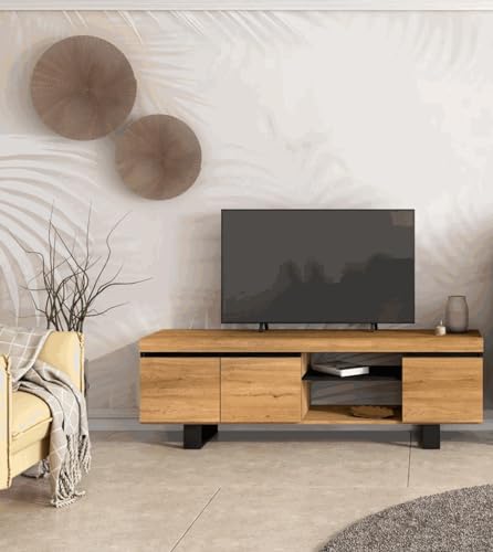 Skraut Home TV-Möbel mit Mehreren Stauraum, 160x40x53cm von Skraut Home