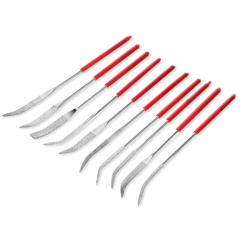 10 Stück Diamant Nadelfeilen Set Metall, Mini Diamond Files Set Diamantbeschichtetes Werkzeug Feilen Schlüsselfeilen Mit Gummigriff Für Die Holzbearbeitung Keramik Terrakotta Metallwerkzeug 10 Stück Diamant Nadelfeilen Set Metall, Mini Diamond Files Set Diamantbeschichtetes Werkzeug Feilen Schlüsselfeilen Mit Gummigriff Für Die Holzbearbeitung Keramik Terrakotta Metallwerkzeug von Skrfren