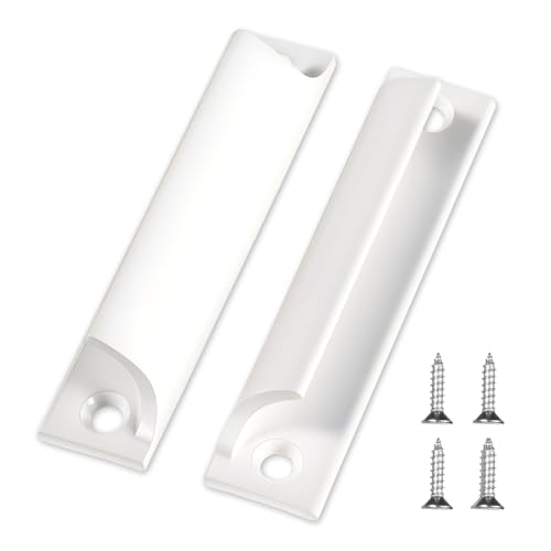 Balkontürgriff Außen, Terrassentür Griff Weiß Balkontürgriff Mit Schrauben Terassentürgriff Außen Terassentür Griff Aussen Drawer Curved Handle Pull Für Türen Fenster Schubladen Schranktüren, 2 Stück Balkontürgriff Außen, Terrassentür Griff Weiß Balkontürgriff Mit Schrauben Terassentürgriff Außen Terassentür Griff Aussen Drawer Curved Handle Pull Für Türen Fenster Schubladen Schranktüren, 2 Stück von Skrfren