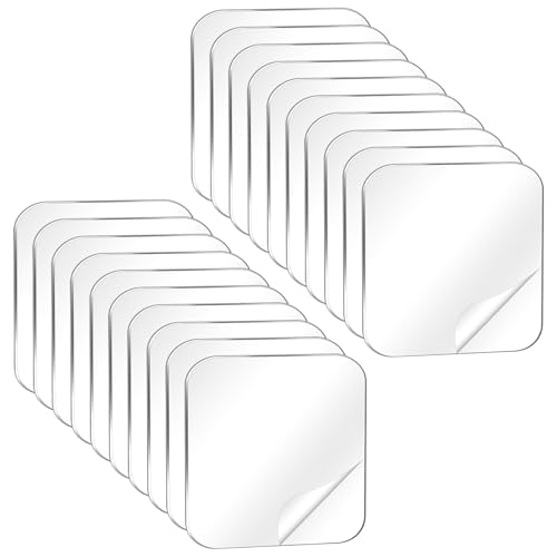 Quadratische Doppelseitige Transparent Klebepads, Nano Klebepads Transparent Wiederverwendbare Nano Klebeband Waschbares Spurloses Doppelseitiges Klebeband Für Teppich Fliesen Küche, 20 Stück Quadratische Doppelseitige Transparent Klebepads, Nano Klebepads Transparent Wiederverwendbare Nano Klebeband Waschbares Spurloses Doppelseitiges Klebeband Für Teppich Fliesen Küche, 20 Stück von Skrfren