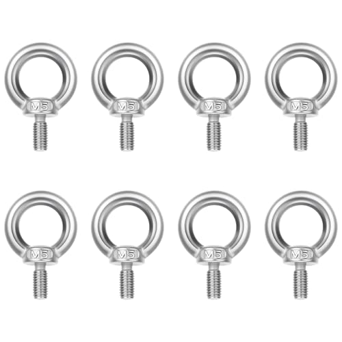 8 Stück Ringschraube M5 Augenschraube, 304 Edelstahl Augenschraube Ring-Augenbolzen außengewinde ring augenbolzen Metrisch Ringbolzen, Rostfrei Ösenschrauben Hardware Ringschrauben für Befestigens und 8 Stück Ringschraube M5 Augenschraube, 304 Edelstahl Augenschraube Ring-Augenbolzen außengewinde ring augenbolzen Metrisch Ringbolzen, Rostfrei Ösenschrauben Hardware Ringschrauben für Befestigens und von Skrfren