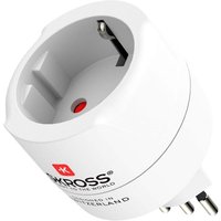 Adapter de Reise von Europa in die Schweiz, Italien und Brasilien, für alle Geräte mit und ohne de Masse (2 und 3 Pins). von Skross