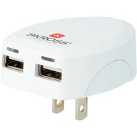Skross USB-Ladegerät Steckdose Ausgangsstrom (max.) 2.4A Anzahl Ausgänge: 2 x USB von Skross