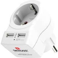 Skross 1500282 Zwischensteckdose mit USB Weiß von Skross