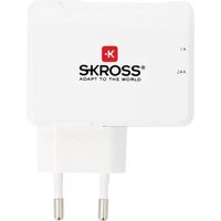 Skross USB-Ladegerät Steckdose Ausgangsstrom (max.) 3.4A Anzahl Ausgänge: 2 x USB-Stecker von Skross