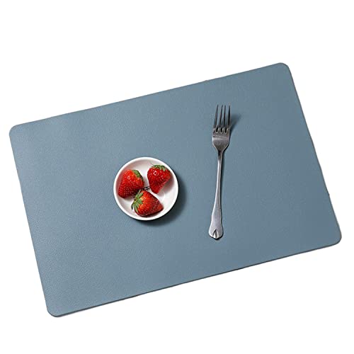 Skrsila Tischsets PU-Leder 4er Set Platzsets Doppelseitig rutschfest Abwaschbar Platzdeckchen Tischset 45x30cm Blau Skrsila Tischsets PU-Leder 4er Set Platzsets Doppelseitig rutschfest Abwaschbar Platzdeckchen Tischset 45x30cm Blau von Skrsila