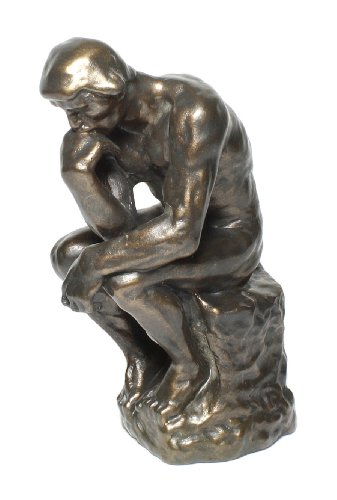 Auguste Rodin Der Denker Edle Figur Plastik Skulptur in Bronzeoptik von Skulpturen