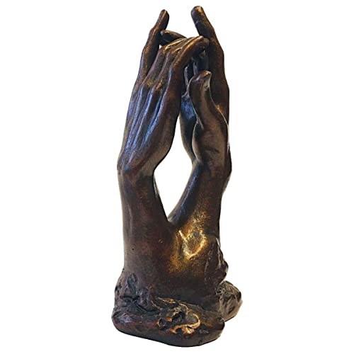 Auguste Rodin Hands Hände Skulptur Plastik in Bronzeoptik mit edler Geschenkverpackung von Skulpturen