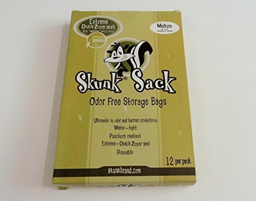 Skunk Marke"Skunk Sack Speicherung Staubbeutel" geruchsabweisend Reißverschluss Smelly Proof in"Medium Größe 10,2 x 15,2 cm 12 Stück Staubbeutel" Verkauft von Trendz von Skunk
