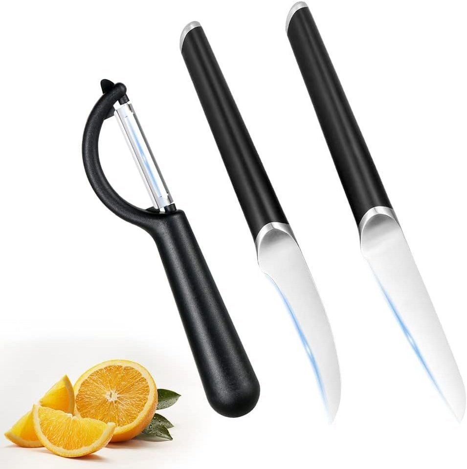 Sky Light Obstmesser Messerset-Set Kochmesser Edelstahl 3-teilig, hochleistung, langlebig, aus hochwertigem Klingenstahl von Sky Light