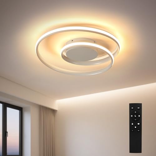 Sky angle LED-Deckenleuchte - Dimmbar mit Fernbedienung, 28W Einstellbare Farbe und Helligkeit, Runder Kronleuchter, 2500 LM 48 CM für Schlafzimmer Sky angle LED-Deckenleuchte - Dimmbar mit Fernbedienung, 28W Einstellbare Farbe und Helligkeit, Runder Kronleuchter, 2500 LM 48 CM für Schlafzimmer von Sky angle