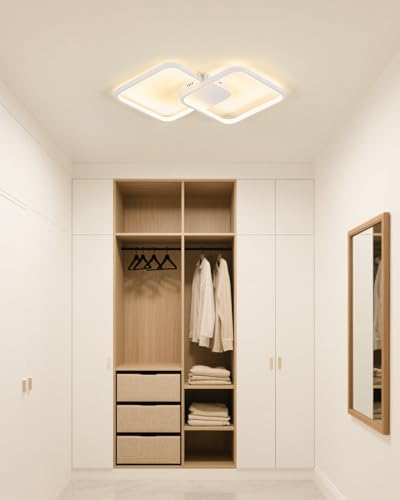 Sky angle LED-Deckenleuchte Unterputz-Kronleuchter Deckenlampe- Schwarz Moderne für Wohnzimmer Flure Schlafzimmer Küche & Arbeitszimmer (Weiß, 3000K) von Sky angle