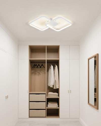 Sky angle LED-Deckenleuchte Unterputz-Kronleuchter Deckenlampe- Schwarz Moderne für Wohnzimmer Flure Schlafzimmer Küche & Arbeitszimmer (Weiß, 4000K) von Sky angle