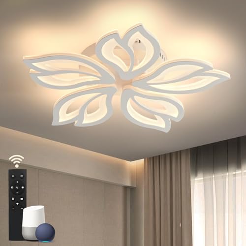 Sky angle Smart LED-Deckenleuchte mit Fernbedienung, Verstellbares Licht 65 W 7800 LM, Acryl-Deckenleuchten für Schlafzimmer Wohnzimmer Sky angle Smart LED-Deckenleuchte mit Fernbedienung, Verstellbares Licht 65 W 7800 LM, Acryl-Deckenleuchten für Schlafzimmer Wohnzimmer von Sky angle