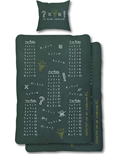SkyBrands Kinder Bettwäsche 135x200 cm 80x80 | Lernhilfe Nachhilfe Mathe Grundschule 1x1 Nachhilfe | Schulkind Bettwäsche-Set Zahlen Baumwolle Öko-Tex Standard Deutsche Größe SkyBrands Kinder Bettwäsche 135x200 cm 80x80 | Lernhilfe Nachhilfe Mathe Grundschule 1x1 Nachhilfe | Schulkind Bettwäsche-Set Zahlen Baumwolle Öko-Tex Standard Deutsche Größe von SkyBrands
