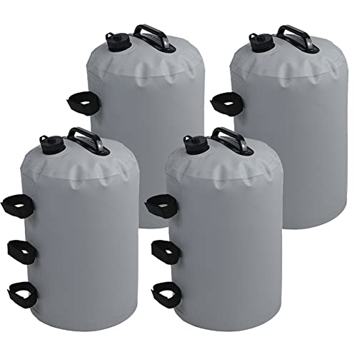Canopy Water Gewichtsbeutel, Baldachin Gewichte Zelt Sandbeutel, Hochleistungs -wassergewichtsbeutel Für Pop -up -popebo -Baldachin Zelt Parasol, Außen -instant (Gray, 15L, 24 * 34cm) von SkyFace