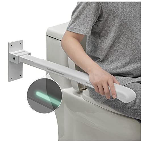 Haltegriffe klappbar für senioren stützklappgriff 70 cm wandstützgriff klappgriff Rutschfreier Haltegriff Aus Edelstahl FüR Das Badezimmer FüR Badezimmer Und Toilette (White) von SkyFace