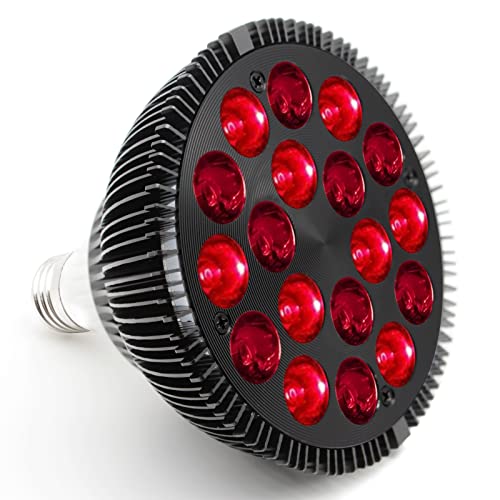 SkyFace Wärmelampe, Infrarot Rotlichttherapie 850 nm & 660 nm Infrarotlampe Therapie 18 LEDs Rotlicht für den Heimgebrauch, zur Schmerzlinderung und Muskelentspannung und Tierwärme von SkyFace