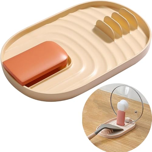 SkyJoy®topfdeckelhalter，Rosa，Multifunktionaler faltbarer Küchenutensilienhalter, Besteckhalter, Topfdeckelhalter, Löffelhalter. Bringen Sie mehr Ordnung in Ihre Küche. von SkyJoy