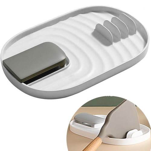 SkyJoy®topfdeckelhalter，Weiß，Multifunktionaler faltbarer Küchenutensilienhalter, Besteckhalter, Topfdeckelhalter, Löffelhalter. Bringen Sie mehr Ordnung in Ihre Küche. von SkyJoy