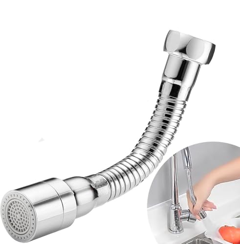 SkyJoy®wasserhahn verlängerung.14cm.Hergestellt aus rostfreiem Stahl 304. Fixierbare Richtung. Bequem für Zähneputzen und Waschen Gesicht, Haare waschen und Wasser zu fangen. (14cm) von SkyJoy