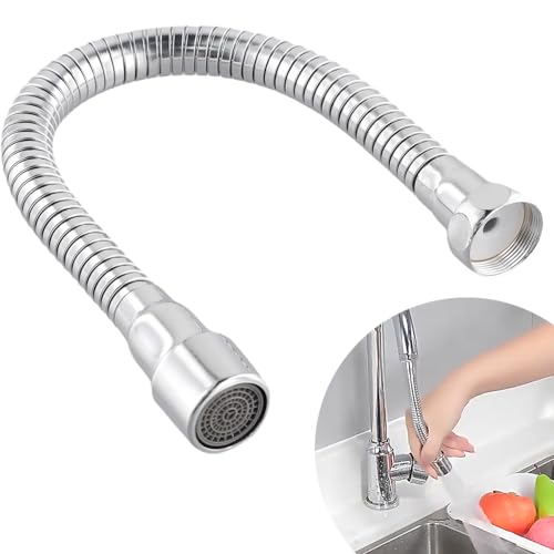 SkyJoy®wasserhahn verlängerung.30cm.Hergestellt aus rostfreiem Stahl 304. Fixierbare Richtung. Bequem für Zähneputzen und Waschen Gesicht, Haare waschen und Wasser zu fangen.(30cm) von SkyJoy