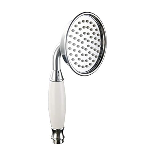 Skybath Großer Duschkopf aus Messing, traditioneller viktorianischer Stil, Handbrause, poliertes Chrom von Skybath