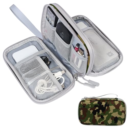 Skycase kabeltasche,reise gadgets,kabel organizer tasche, kabeltasche organizer, kabel organizer tasche klein für Elektronische Accessoires USB Power bank Ladekabel (Army Green) von Skycase