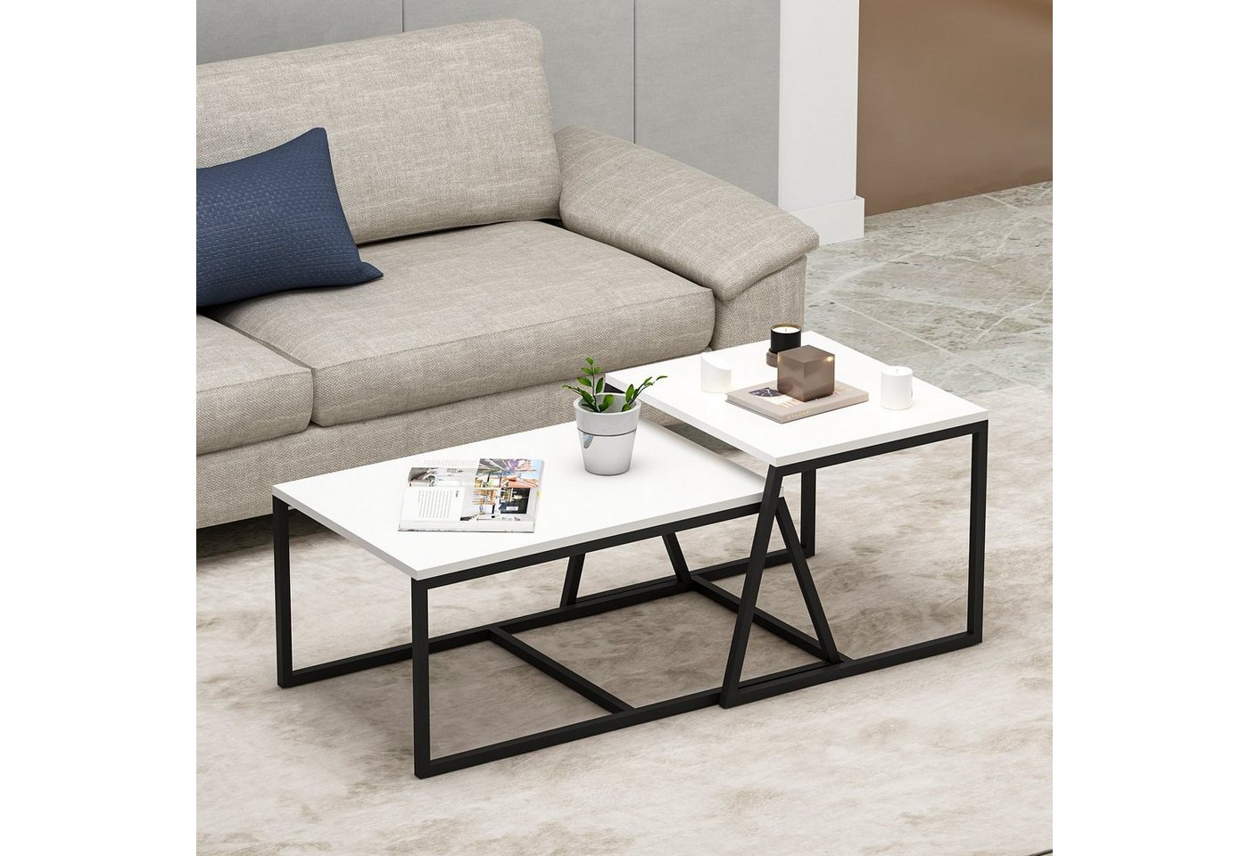 Skye Decor Couchtisch Minimal TRK, 38x75x50 cm, 100% Melaminbeschichtete Partikelplatte von Skye Decor