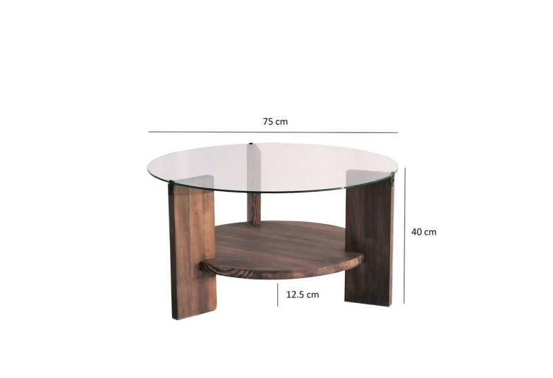 Skye Decor Couchtisch 100% TEMPERED GLASS, 40 cm x 75 cm x 75 cm S2231 von Skye Decor