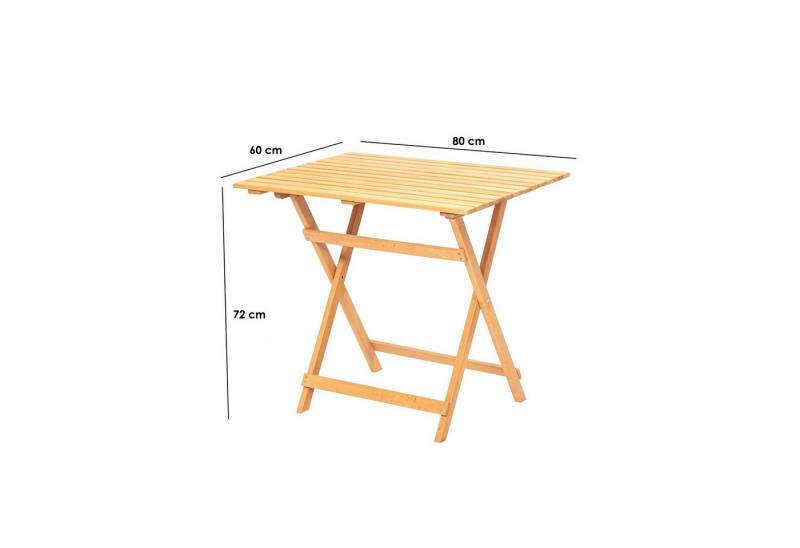 Skye Decor Gartentisch 100% BEECH WOOD, 72 cm x 60 cm x 80 cm D1122 von Skye Decor